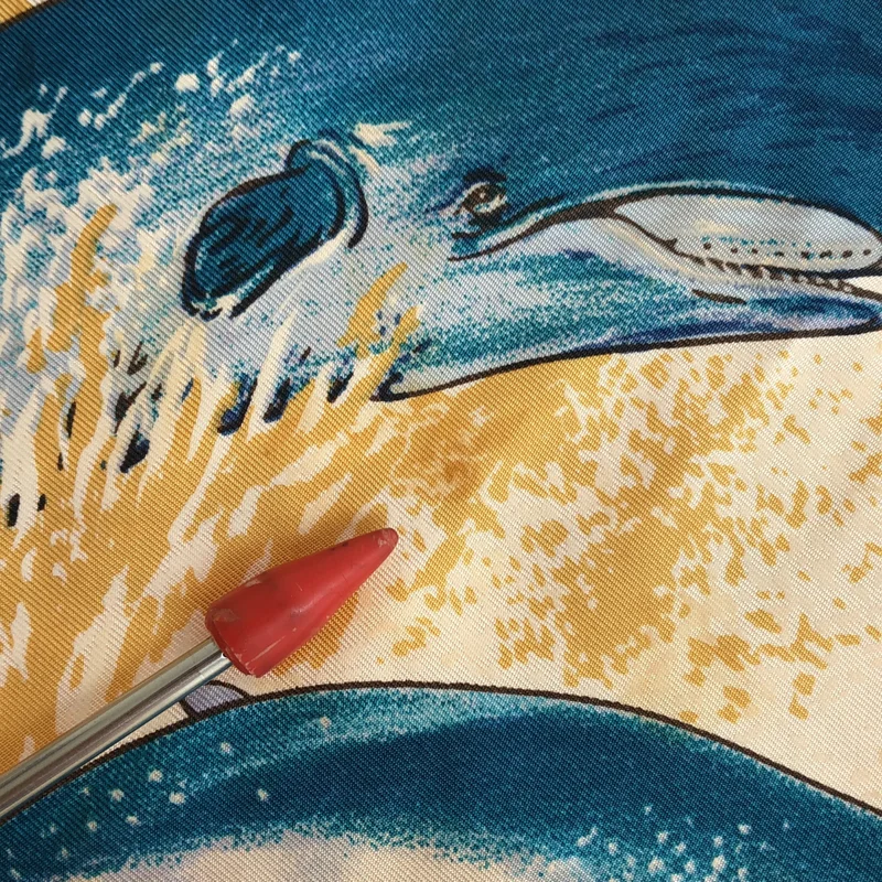 HERMES / エルメス | La Vie Precieuse de la Mediterranee / 地中海の貴重な命 シルク ポロシャツ |