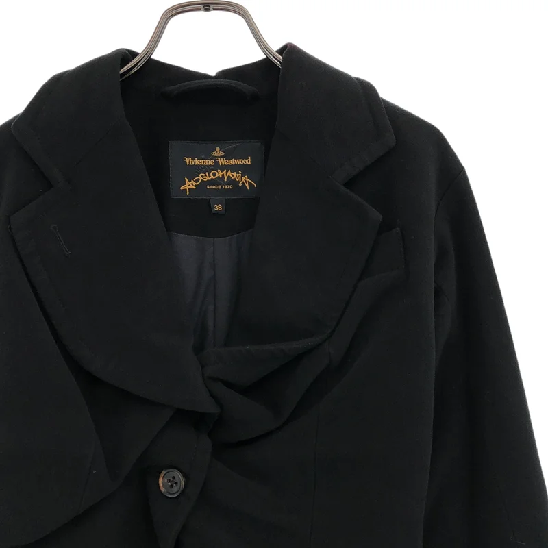 Vivienne Westwood ANGLOMANIA / ヴィヴィアンウエストウッドアングロマニア | コットン ギャザー テーラードジャケット | 38 | レディース