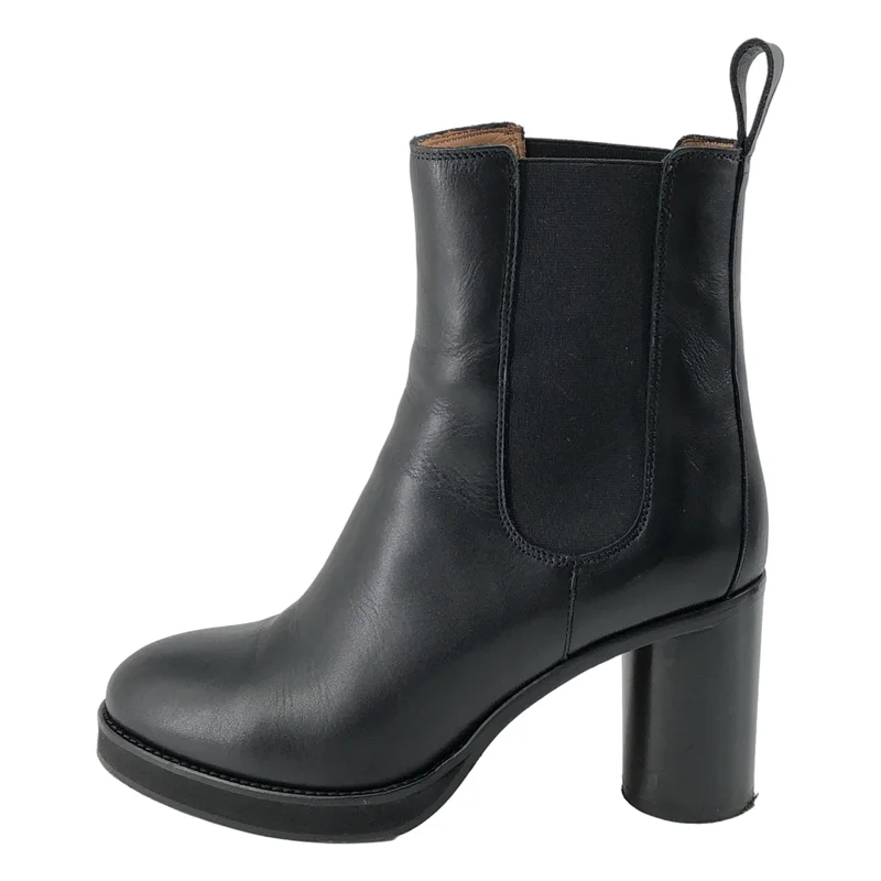 ISABEL MARANT / イザベルマラン | レザー サイドゴア ヒールブーツ | 38 | レディース