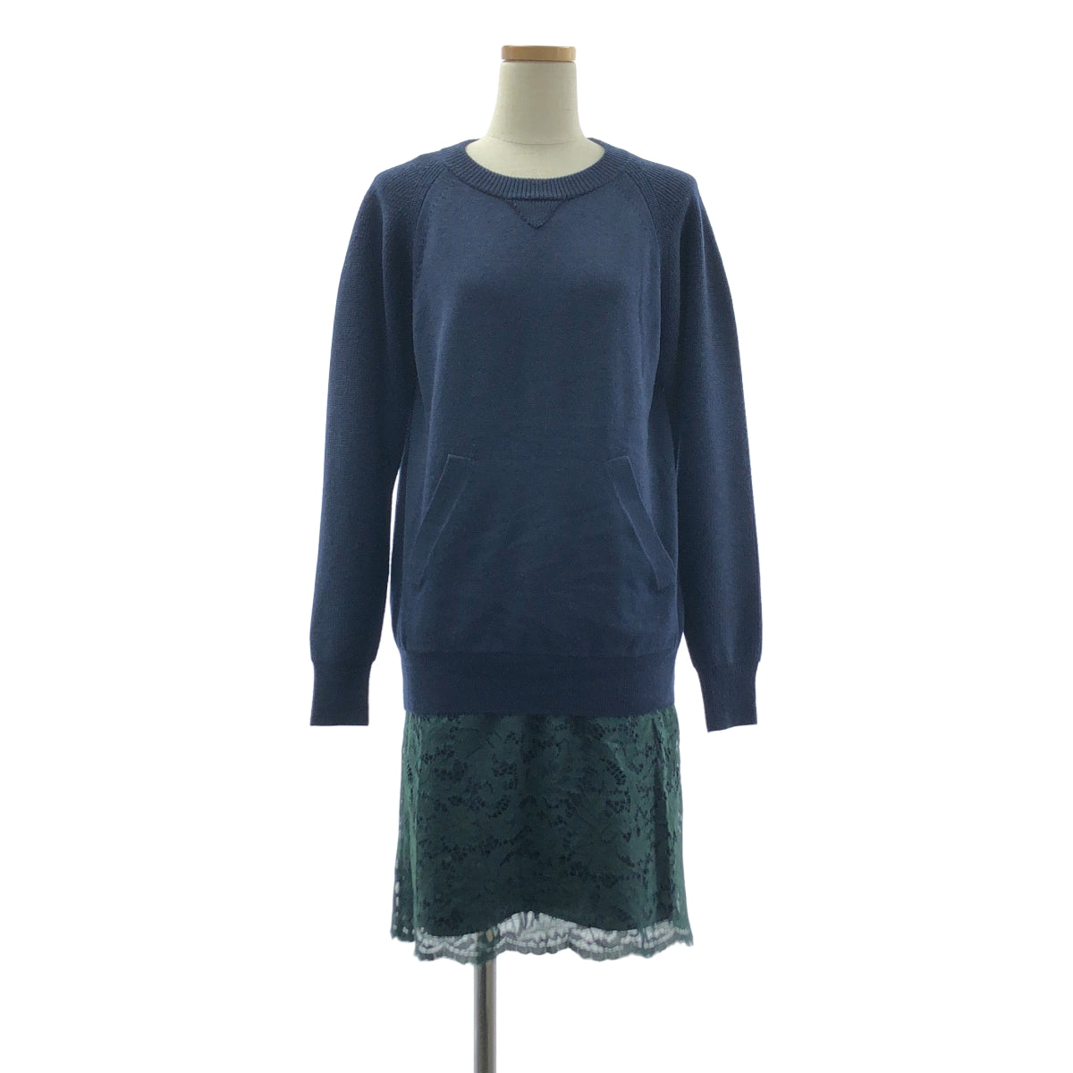 sacai luck / サカイラック | ニット レイヤード レースワンピース | 1