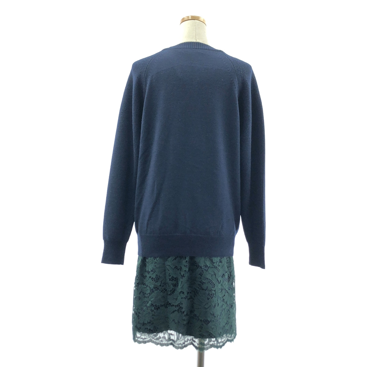 sacai luck / サカイラック | ニット レイヤード レースワンピース | 1