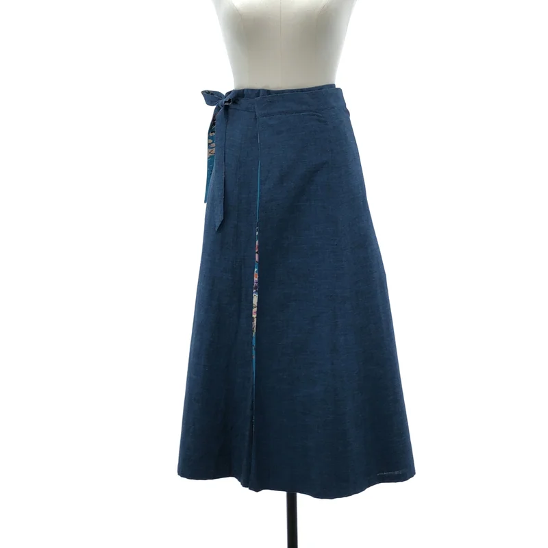 renacnatta / レナクッタ | リバーシブル フラワープリント プリーツラップスカート |