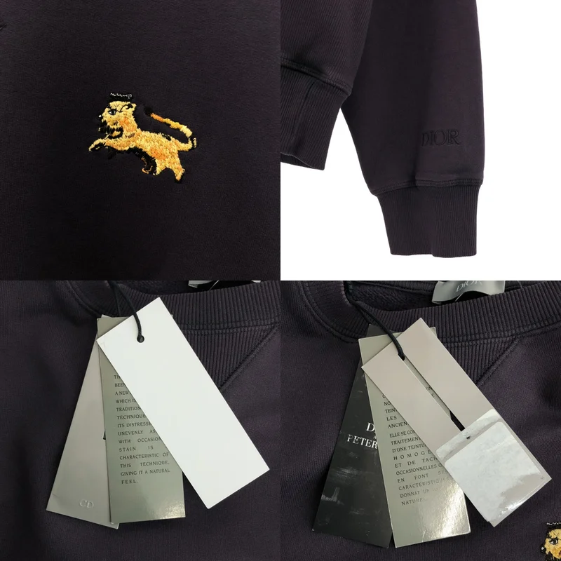 Dior homme / ディオールオム | 2021AW | × Peter Doig / ピータードイグ エンブロイダリー クルーネックスウェット | S | メンズ