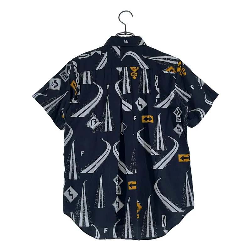 BLACK COMME des GARCONS / ブラックコムデギャルソン | 2020SS | コットン 総柄 レギュラーカラー シャツ | S | メンズ