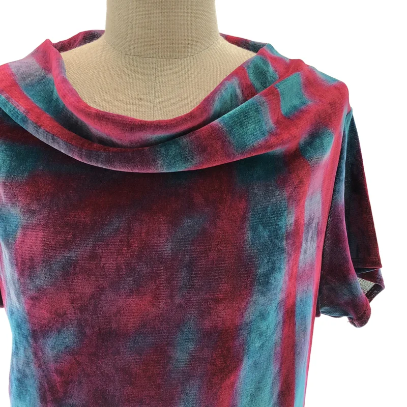 ISSEY MIYAKE / イッセイミヤケ | ベロア ハイネック ノースリーブ ドレス ワンピース | 3 | レディース
