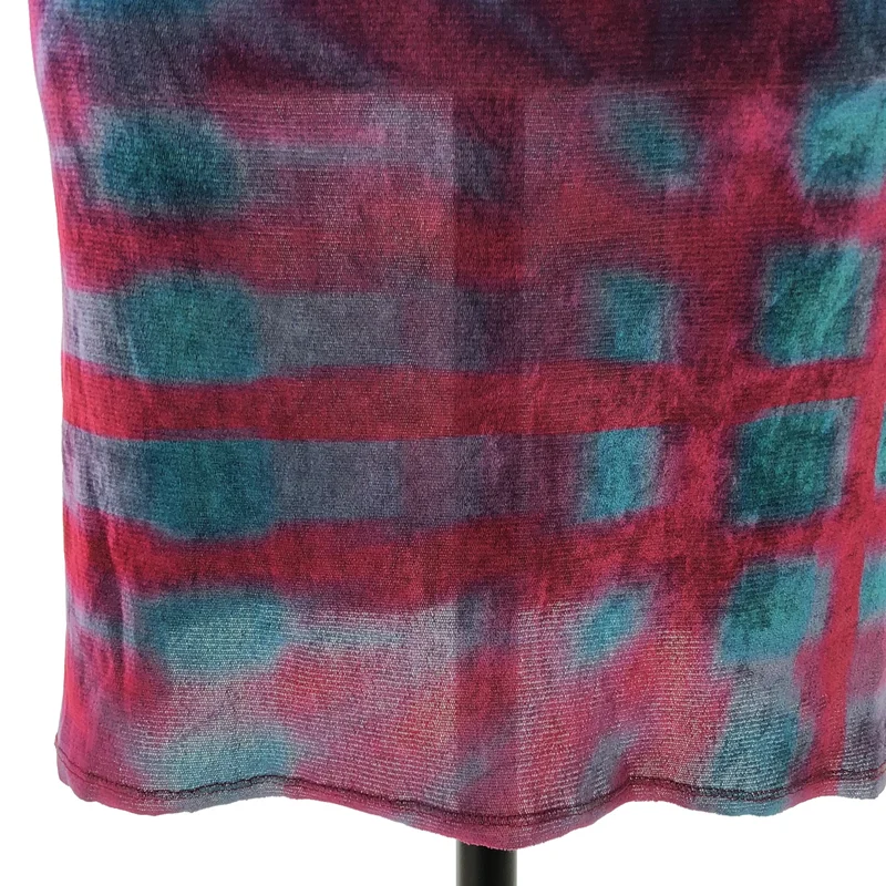 ISSEY MIYAKE / イッセイミヤケ | ベロア ハイネック ノースリーブ ドレス ワンピース | 3 | レディース