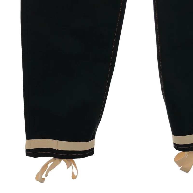 JIL SANDER+ / ジルサンダープラス | コットン 裾テープリボン パンツ | 26 | レディース
