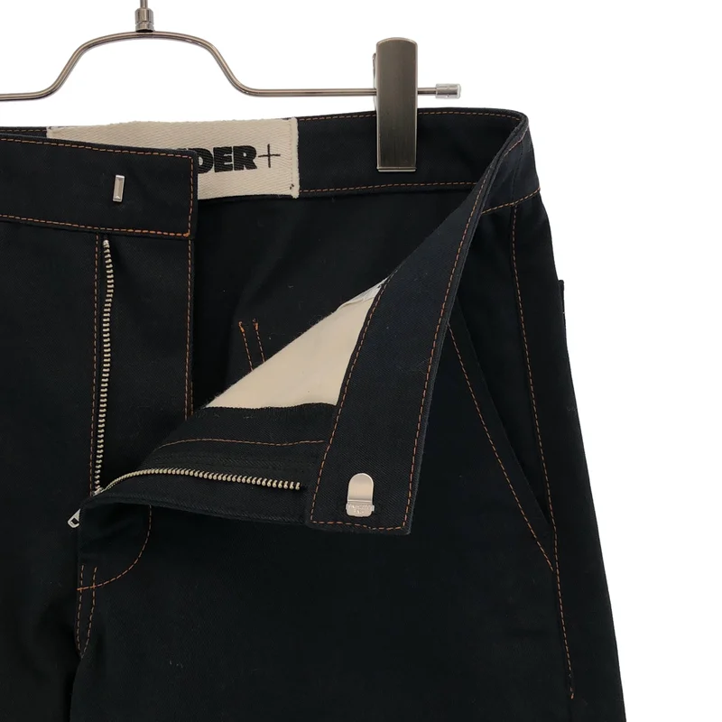 JIL SANDER+ / ジルサンダープラス | コットン 裾テープリボン パンツ | 26 | レディース