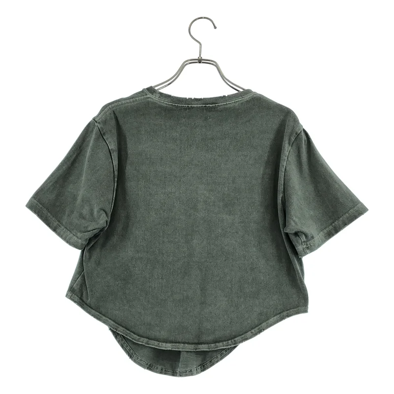 AMERI / アメリ | VINTAGE LIKE PIGMENT TEE ダメージ加工 カットソー | M | レディース