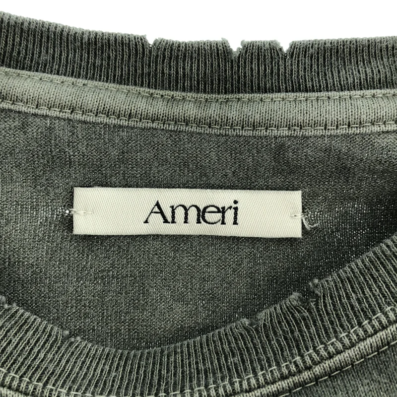 AMERI / アメリ | VINTAGE LIKE PIGMENT TEE ダメージ加工 カットソー | M | レディース
