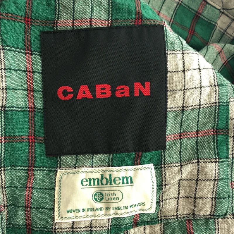 CABaN / キャバン | 2024SS | リネン チェック テーラードジャケット | M | レディース