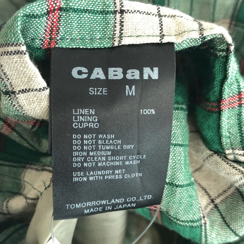 CABaN / キャバン | 2024SS | リネン チェック テーラードジャケット | M | レディース