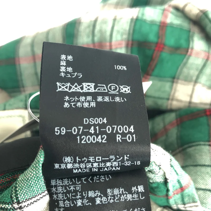 CABaN / キャバン | 2024SS | リネン チェック テーラードジャケット | M | レディース