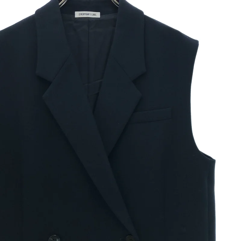 Deuxieme Classe / ドゥーズィエムクラス | 2025SS | Wクロス ロングベスト ジレ | F | レディース