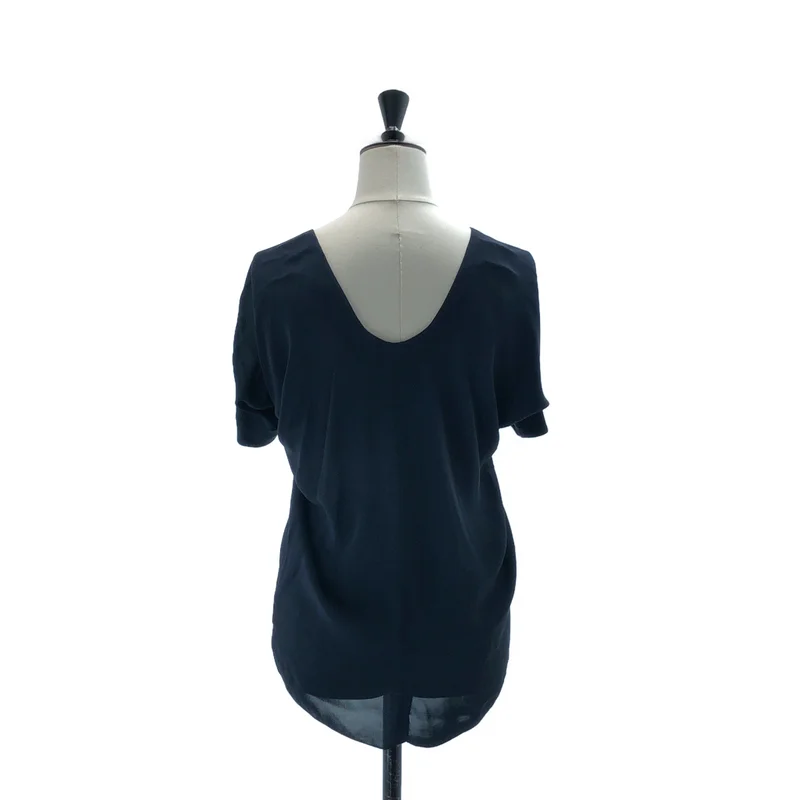 BALENCIAGA / バレンシアガ | 2004SS | ヘンリーネック 半袖 シアーブラウス | 38 | レディース