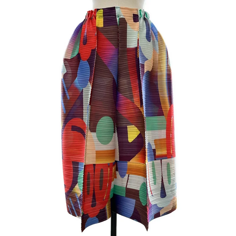 PLEATS PLEASE ISSEY MIYAKE / プリーツプリーズイッセイミヤケ | 2026SS | PLAYGROUND 総柄 プリーツ 変形 パンツ | 5 | レディース