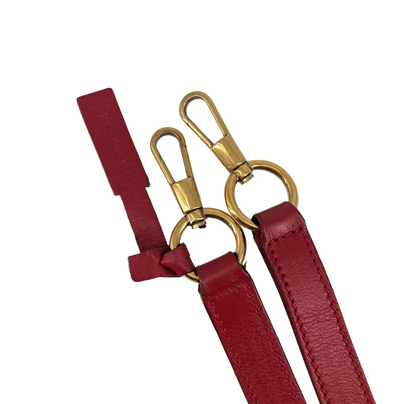 YVES SAINT LAURENT / イヴサンローラン | レザー ショルダーストラップ ベルト |