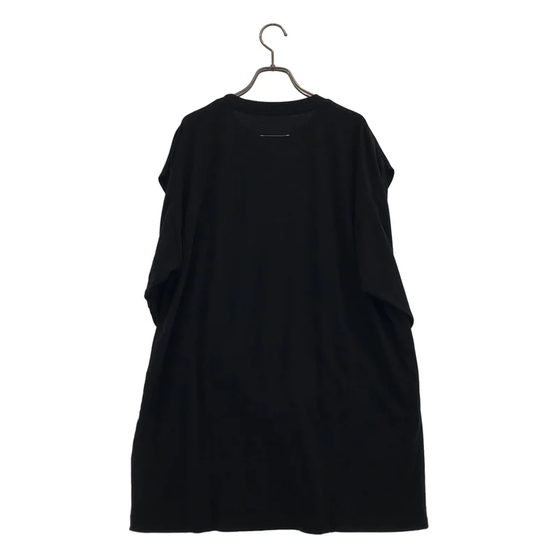 MM6 Maison Margiela / エムエムシックスメゾンマルジェラ | 2023SS | ロゴ刺しゅう ロングスリーブドッキング ノースリーブカットソー | M | レディース