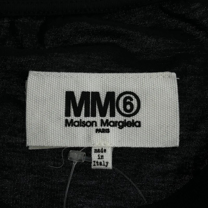 MM6 Maison Margiela / エムエムシックスメゾンマルジェラ | 2023SS | ロゴ刺しゅう ロングスリーブドッキング ノースリーブカットソー | M | レディース