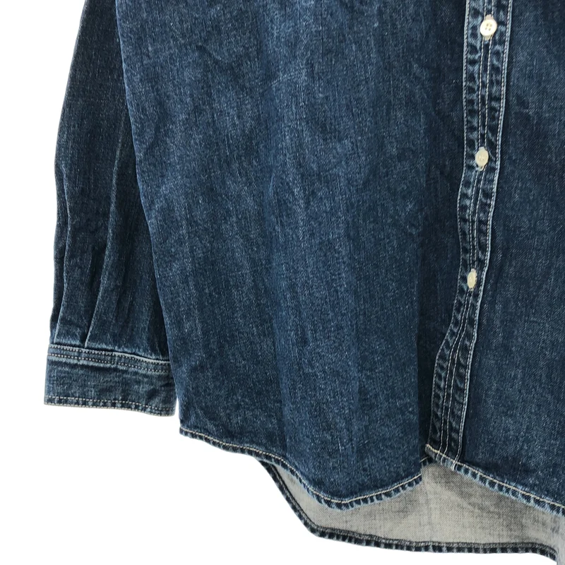 Graphpaper / グラフペーパー | Denim Regular Collar Shirt FADE デニムレギュラーカラーシャツ | 1 | メンズ