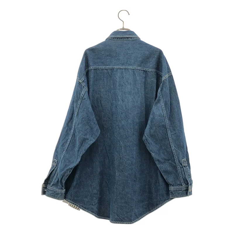 Graphpaper / グラフペーパー | Denim Regular Collar Shirt FADE デニムレギュラーカラーシャツ | 1 | メンズ
