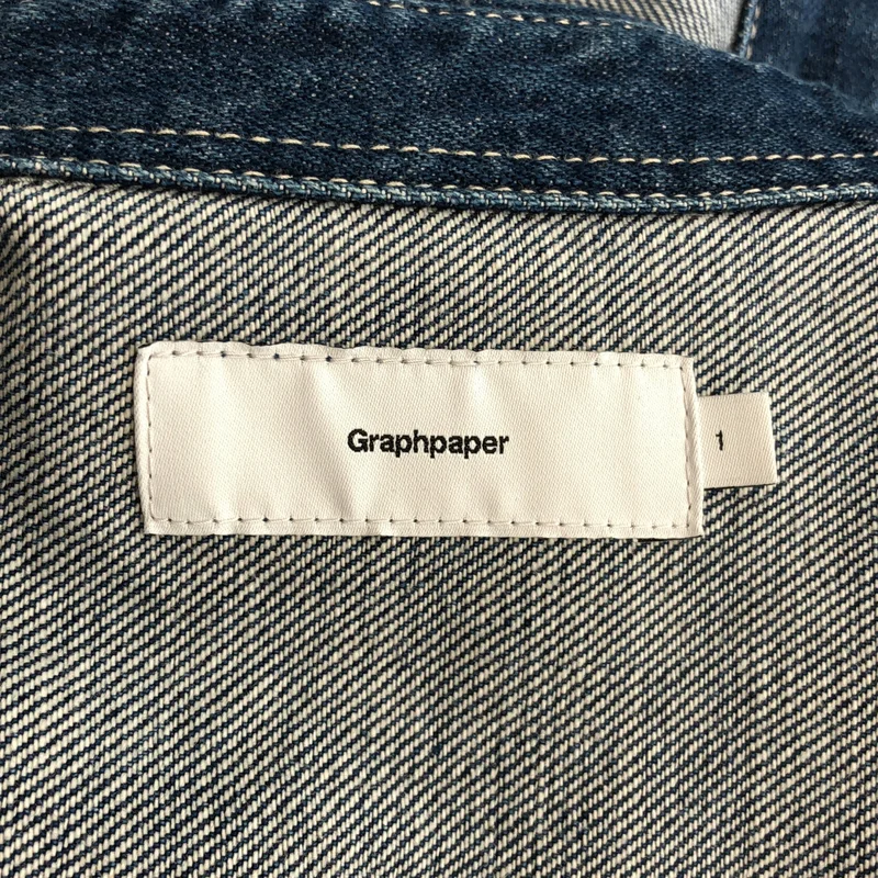 Graphpaper / グラフペーパー | Denim Regular Collar Shirt FADE デニムレギュラーカラーシャツ | 1 | メンズ