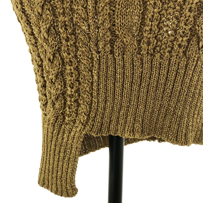JUNYA WATANABE COMME des GARCONS / ジュンヤワタナベ | 2009AW | ハイネック ラメニット 半袖ワンピース | S | レディース
