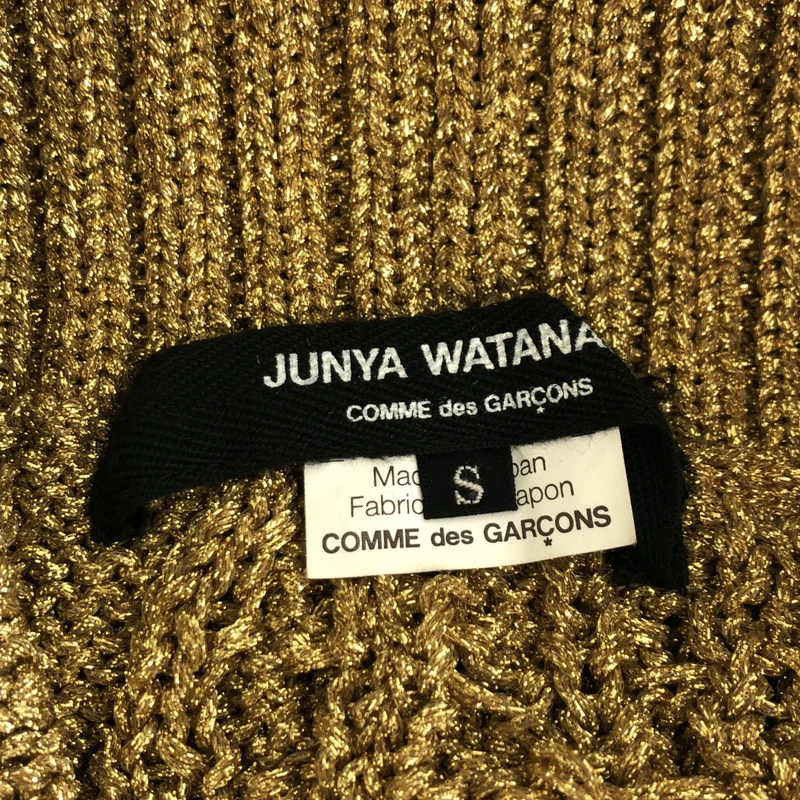 JUNYA WATANABE COMME des GARCONS / ジュンヤワタナベ | 2009AW | ハイネック ラメニット 半袖ワンピース | S | レディース
