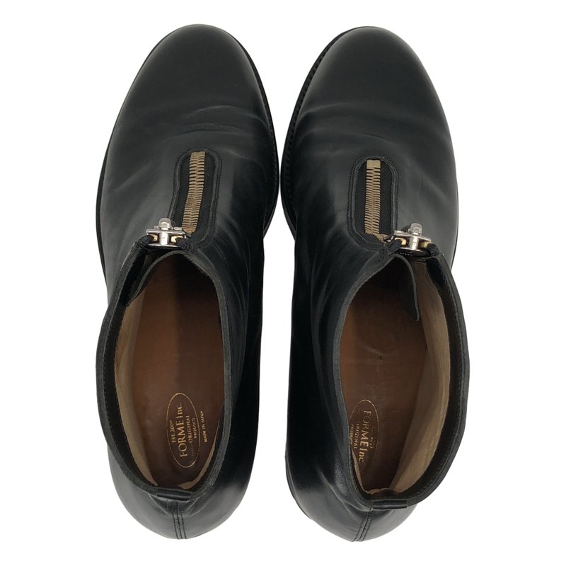 forme / フォルメ | Front ジップ レザーブーツ | ５　1/2 | メンズ