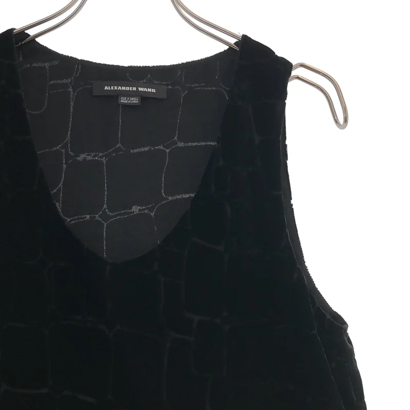 ALEXANDER WANG / アレキサンダーワン | ベロア レイヤード ノースリーブ トップス | S | レディース