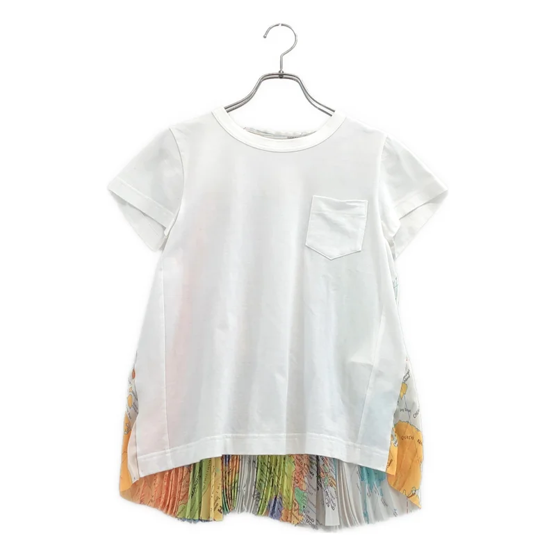 sacai / サカイ | world map print t-shirt ワールドマップ 切替Tシャツ | 1 | レディース