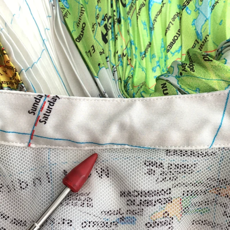 sacai / サカイ | world map print t-shirt ワールドマップ 切替Tシャツ | 1 | レディース