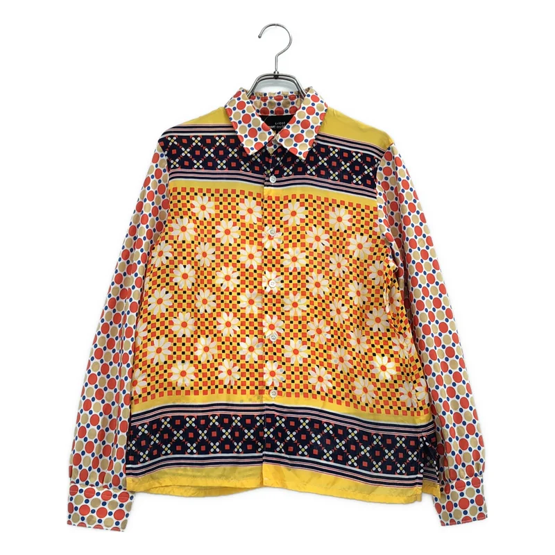 tricot COMME des GARCONS / トリココムデギャルソン | 2001SS | フラワープリント ドット切替 シャツ | S | レディース