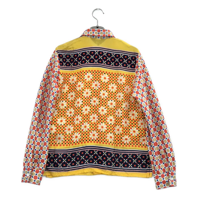 tricot COMME des GARCONS / トリココムデギャルソン | 2001SS | フラワープリント ドット切替 シャツ | S | レディース