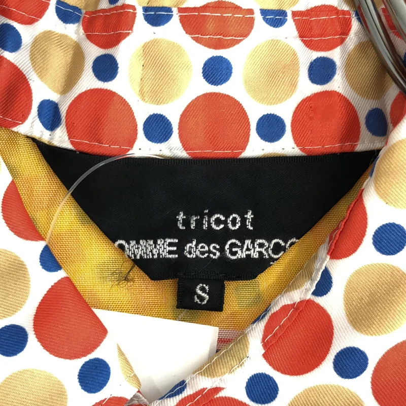 tricot COMME des GARCONS / トリココムデギャルソン | 2001SS | フラワープリント ドット切替 シャツ | S | レディース