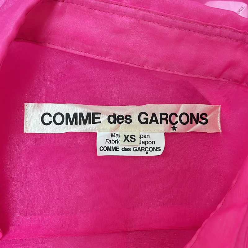 COMME des GARCONS shirt14SS 前後逆シャツ XS COMME des GARCONS / Comme des Garçons | 2025SS | Polyester Sheer