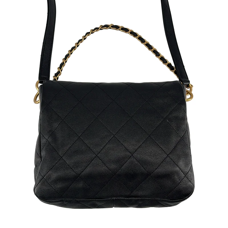 CHANEL / シャネル | キャビアスキン ダブルポケット チェーン ショルダーバッグ / AS5384 |