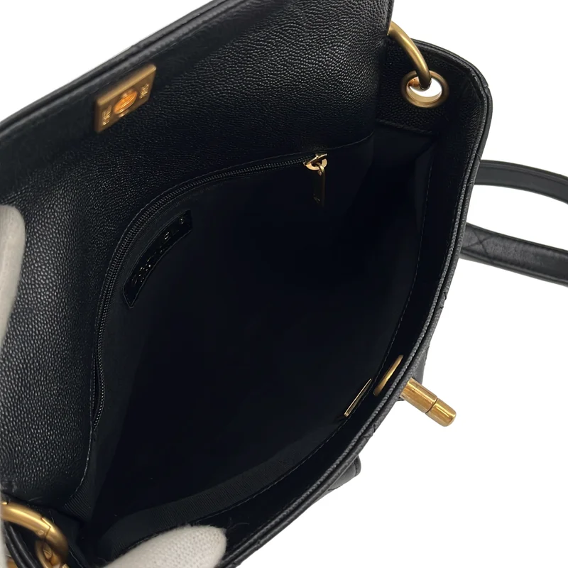 CHANEL / シャネル | キャビアスキン ダブルポケット チェーン ショルダーバッグ / AS5384 |