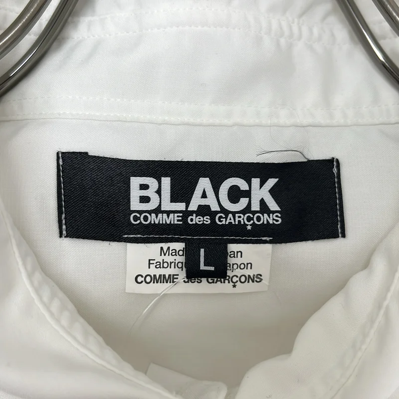 BLACK COMME des GARCONS / ブラックコムデギャルソン | 2026SS | エステルスパンブロード 製品後加工シャツ | L | メンズ