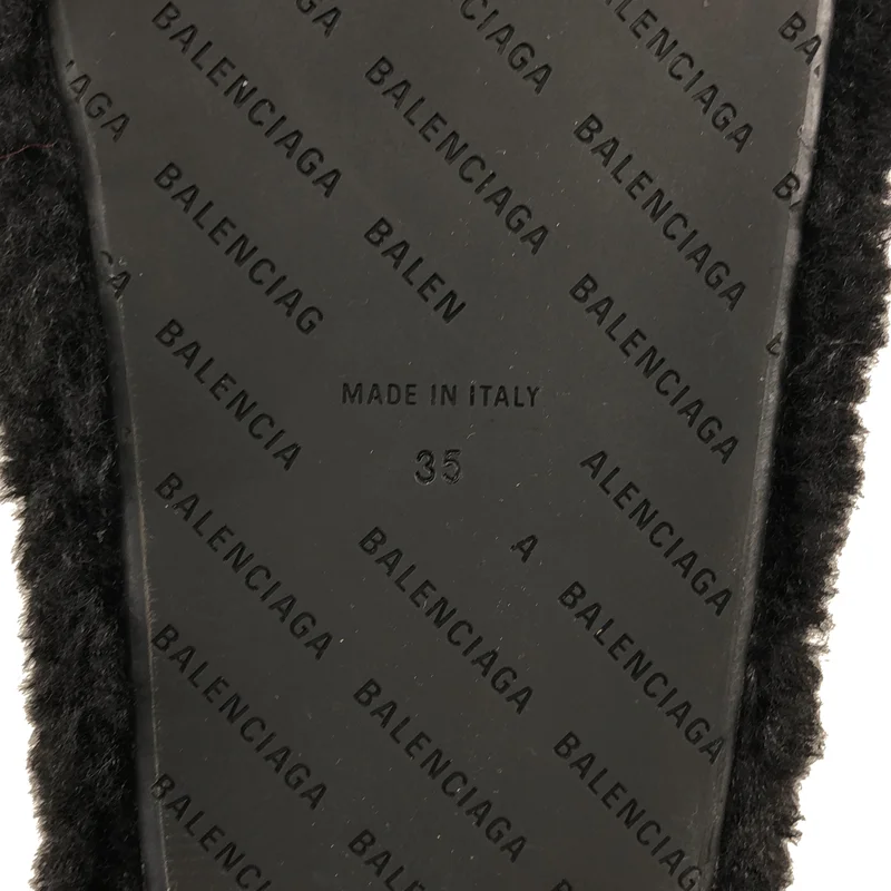 BALENCIAGA / バレンシアガ | FURRY プラットフォーム サンダル | 35 | レディース