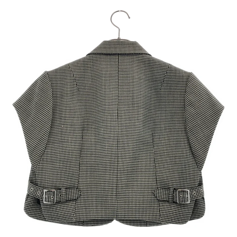 noir kei ninomiya / ノワールケイニノミヤ | 2023SS | ウール 千鳥格子 ショートスリーブ ジャケット | M | レディース