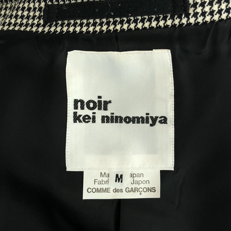 noir kei ninomiya / ノワールケイニノミヤ | 2023SS | ウール 千鳥格子 ショートスリーブ ジャケット | M | レディース