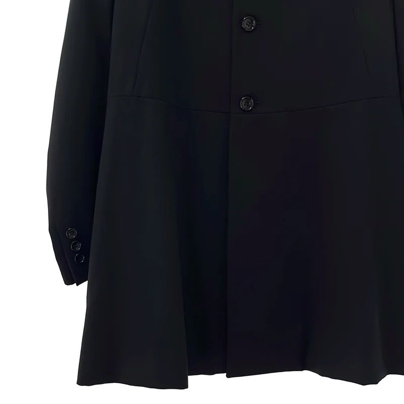 COMME des GARCONS / コムデギャルソン | 2011AW | ウールギャバ 3B ロングテーラードジャケット | XS | レディース