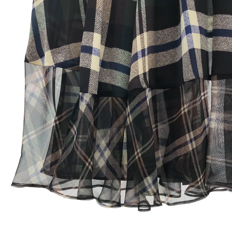 sacai / サカイ | 2025SS | チェック切り替え カーゴスカート | 2 | レディース