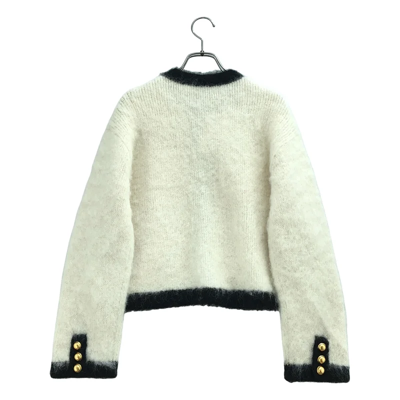UNITED ARROWS / ユナイテッドアローズ | アルパカ混 シャギー クルーネック ニットカーディガン 1528-199-0333 |