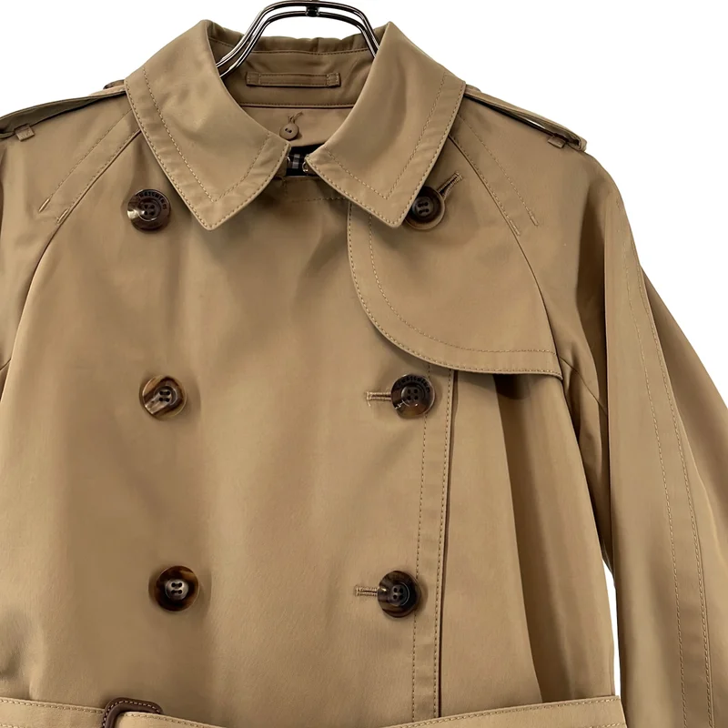 AQUASCUTUM / アクアスキュータム | ベルテッド ロゴボタン トレンチコート / 着脱可ライナー | 4 | レディース