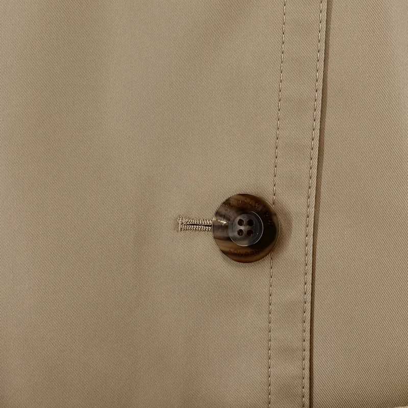 AQUASCUTUM / アクアスキュータム | ベルテッド ロゴボタン トレンチコート / 着脱可ライナー | 4 | レディース