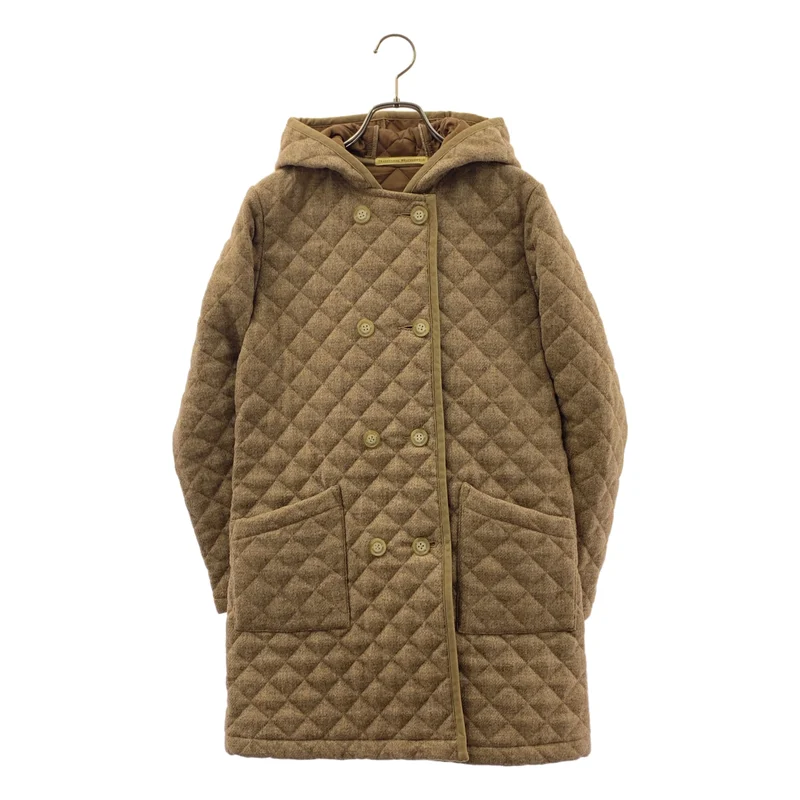 Traditional Weatherwear / トラディショナルウェザーウェア | ウール フーデッド キルティングコート | 34 | レディース