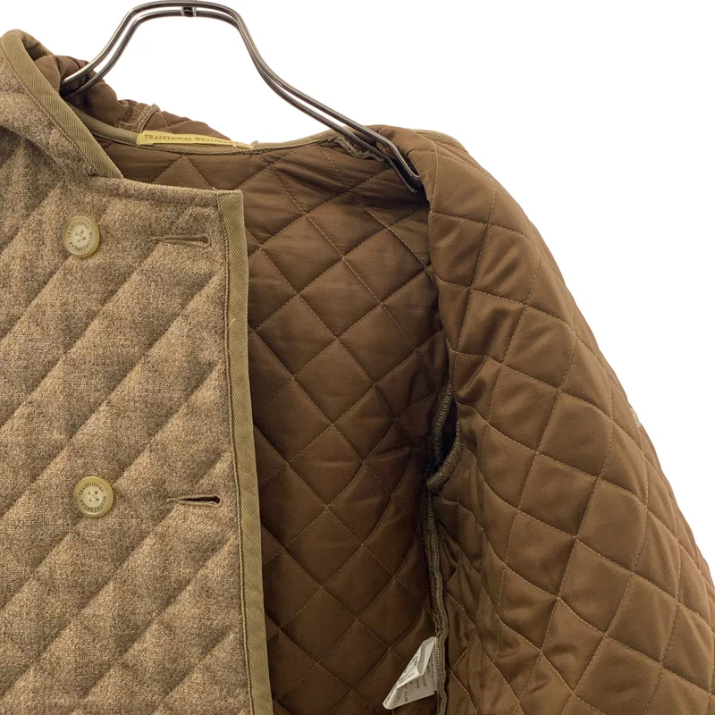 Traditional Weatherwear / トラディショナルウェザーウェア | ウール フーデッド キルティングコート | 34 | レディース