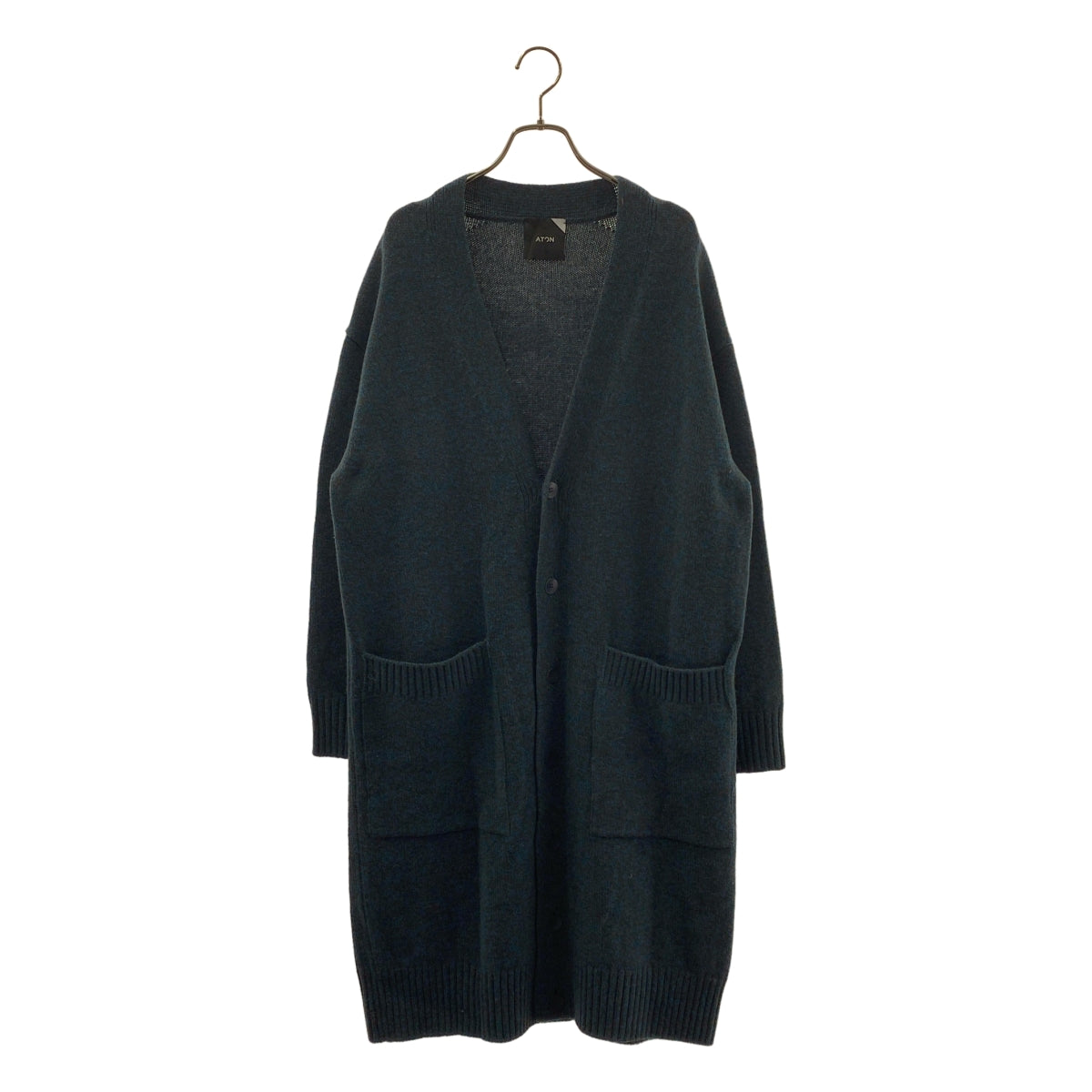 ATON / エイトン | 2020AW | OVERSIZED CARDIGAN ロングカーディガン ユニセックス | 2 | ブルーグリーン | レディース ATON / エイトン | OVERSIZED CARDIGAN ウール ロング カーディガン
